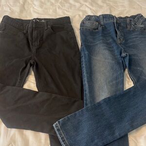 Kid's Grey and Blue Jeans